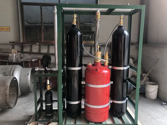 جودة  90Ltr 120Ltr 245Ltr Piston Flow Type Clean Agent Fire Suppression System FM200 مصنع