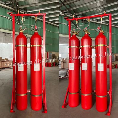 جودة  Network Type IG55 Inert Gas Fire Suppression System with 150-300 Bar Operating Pressure -10-50°C Storage Temperature and Audible And Visual Alarm مصنع