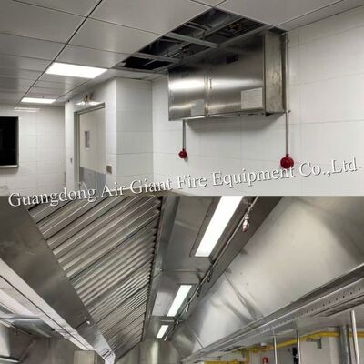جودة  Double Bottles Automatic Protection Restaurant Hood Fire Suppression System For Hotel Fire Fight مصنع