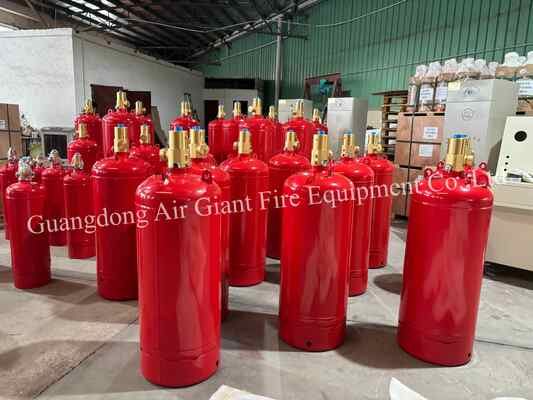 جودة  Insulated FM200 Fire Extinguishing System Cylinder Without Residue For Telecommunication Room مصنع