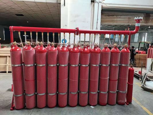 الغمر المغلق IG 55 نظام إخماد غاز الأرجونيت الخامل 20 ميجا باسكال