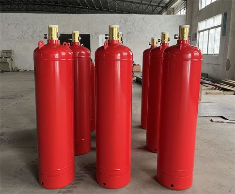 نظام إخماد الحرائق Novec 1230 Cylinders Gas 4.2MPa في غرفة التخزين