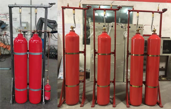 70Ltr ثاني أكسيد الكربون أنظمة إطفاء حريق CO2 التلقائي طفاية حريق 5.7MPa
