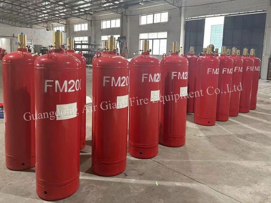 أسطوانة لـ FM200 نظام مكافحة الحريق بدون تلوث لغرفة الكمبيوتر