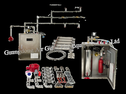 نظام إطفاء الحرائق المطبخية الأوتوماتيكية واحدة