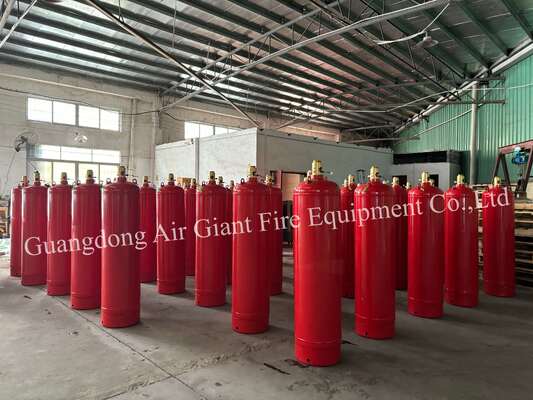 أسطوانة نظام إطفاء الحريق الأوتوماتيكي FM200 بدون تلوث للمكتبة