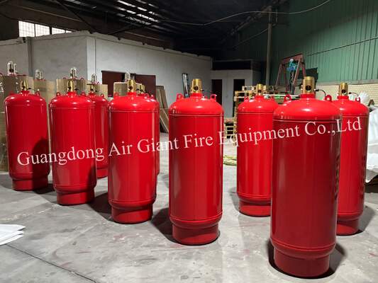High-quality HFC227ea Fire Suppression System Cylinder Without Pollution For Library