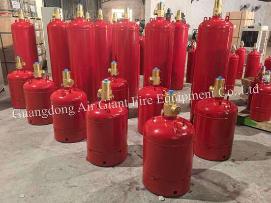 HFC227ea Fire Extinguishing System Cylinder Without Pollution For Computer Room
